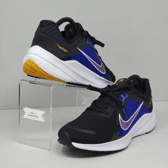 Nike Quest 5 Running Shoes Black White Blue DD9291-003 Women's Size 11 New - Picture 5 of 10